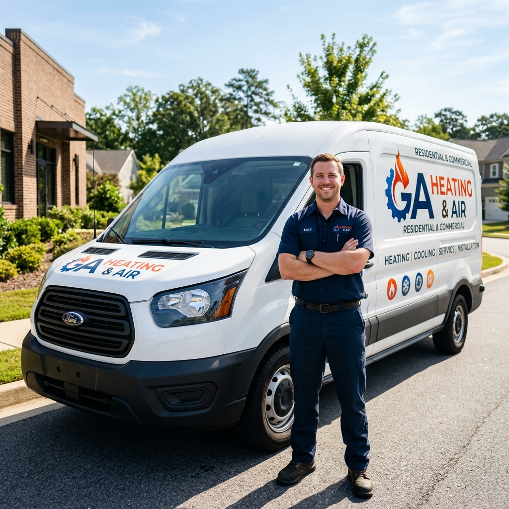 GA Heating and Air Technician with Service Van